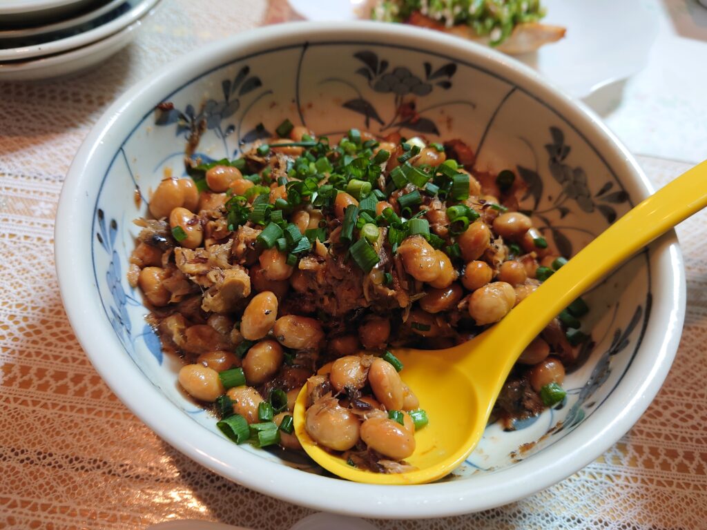 鯖缶と大豆のそぼろ